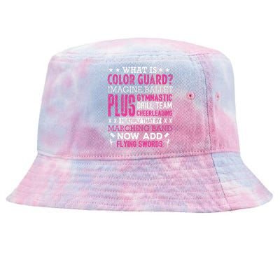 Funny Color Guard Flag School March Band Wo Tie-Dyed Bucket Hat