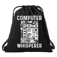 Funny Computer Geek Tech Nerd Gift Cool Support Cute Gift Drawstring Bag