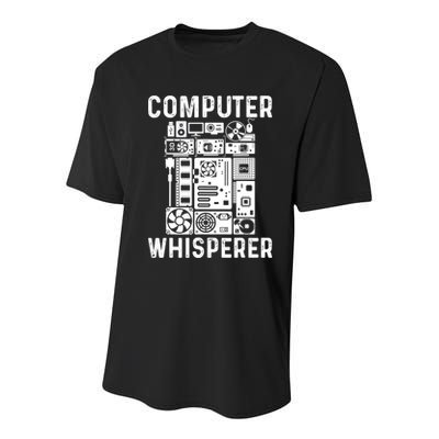 Funny Computer Geek Tech Nerd Gift Cool Support Cute Gift Youth Performance Sprint T-Shirt