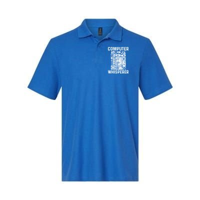Funny Computer Geek Tech Nerd Gift Cool Support Cute Gift Softstyle Adult Sport Polo