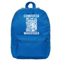 Funny Computer Geek Tech Nerd Gift Cool Support Cute Gift 16 in Basic Backpack