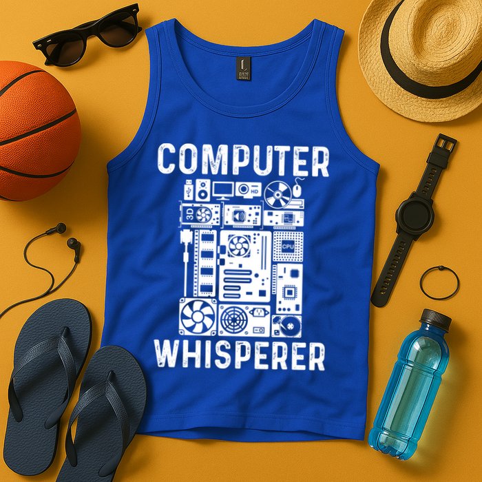 Funny Computer Geek Tech Nerd Gift Cool Support Cute Gift Tank Top