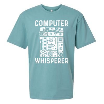 Funny Computer Geek Tech Nerd Gift Cool Support Cute Gift Sueded Cloud Jersey T-Shirt