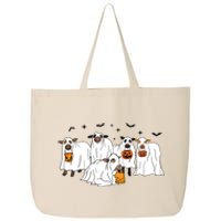 Funny Cow Ghost Halloween Farmer Trick Or Treat Cow Lover 25L Jumbo Tote