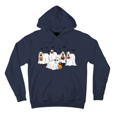 Funny Cow Ghost Halloween Farmer Trick Or Treat Cow Lover Tall Hoodie