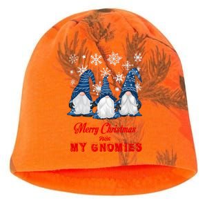 Funny Christmas Gnome Merry Christmas With My Gnomies Xmas Great Gift Kati - Camo Knit Beanie