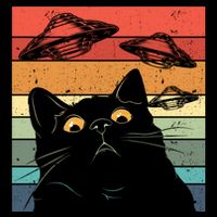 Funny Cat Galaxy Cat Spaceship Alien Cat Ufo Mousepad