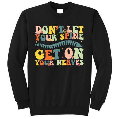 Funny Chiropractor Groovy Spine Doctor of Chiropractic Sweatshirt