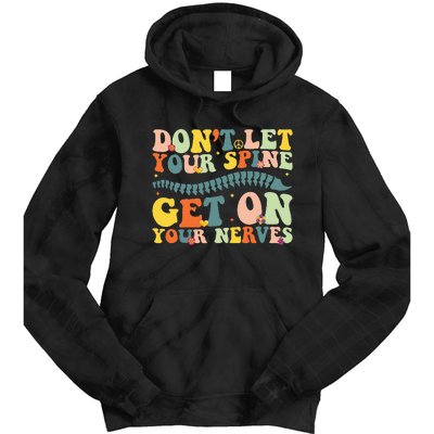 Funny Chiropractor Groovy Spine Doctor of Chiropractic Tie Dye Hoodie