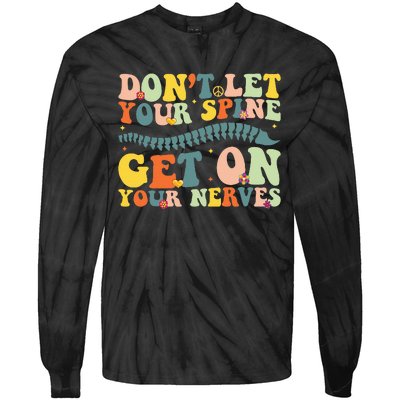 Funny Chiropractor Groovy Spine Doctor of Chiropractic Tie-Dye Long Sleeve Shirt