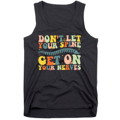 Funny Chiropractor Groovy Spine Doctor of Chiropractic Tank Top