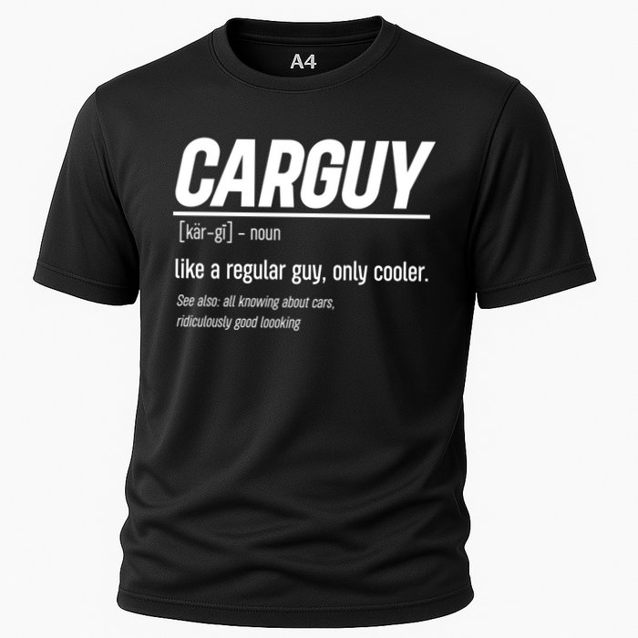 Funny Car Guy Definition Meaningful Gift Cooling Performance Crew T-Shirt