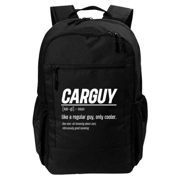 Funny Car Guy Definition Meaningful Gift Backpack