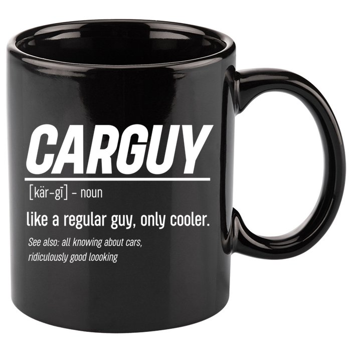 Funny Car Guy Definition Meaningful Gift 11oz C Handle Ceramic Mug