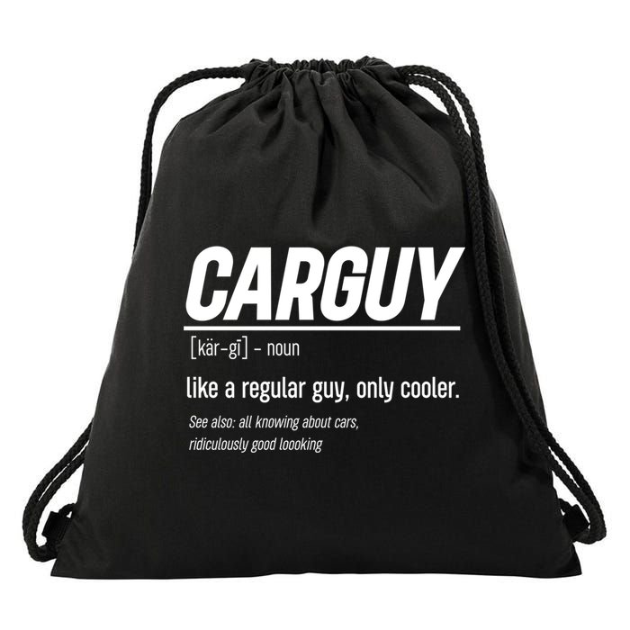 Funny Car Guy Definition Meaningful Gift Drawstring Bag
