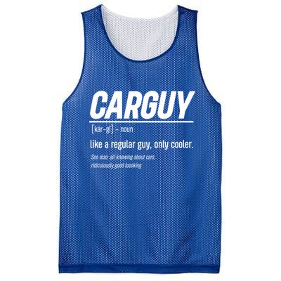 Funny Car Guy Definition Meaningful Gift Mesh Reversible Basketball Jersey Tank