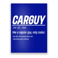 Funny Car Guy Definition Meaningful Gift Poster
