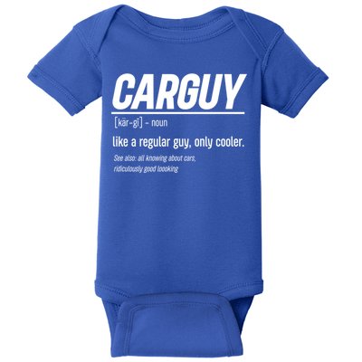 Funny Car Guy Definition Meaningful Gift Baby Bodysuit