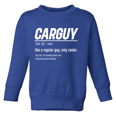 Funny Car Guy Definition Meaningful Gift Toddler Sweatshirt