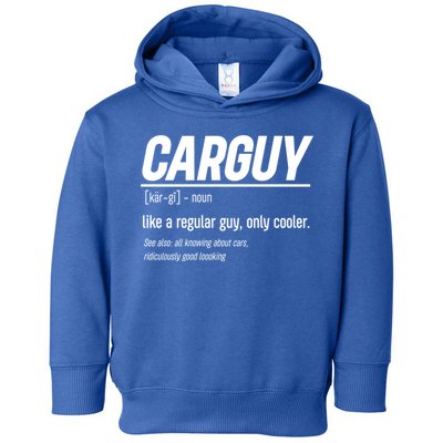 Funny Car Guy Definition Meaningful Gift Toddler Hoodie