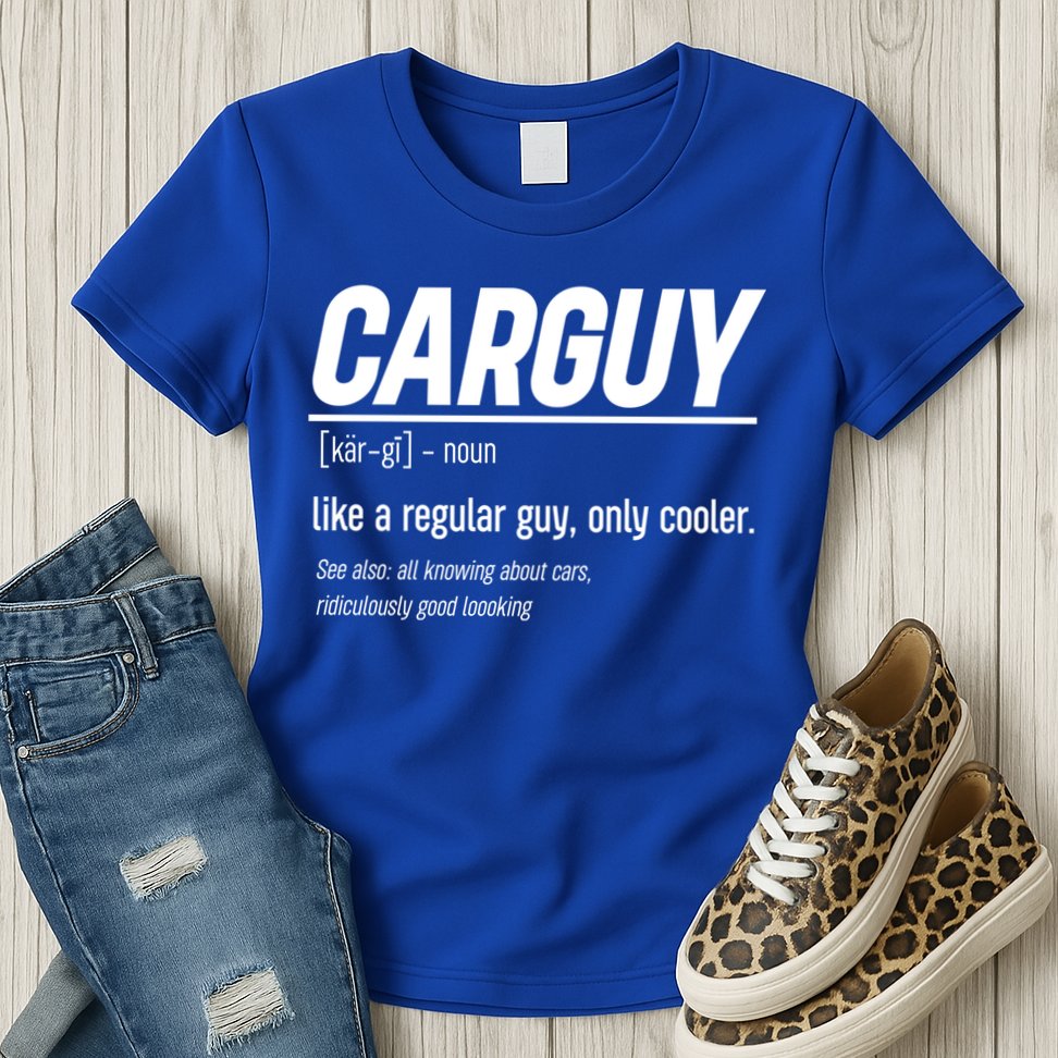Funny Car Guy Definition Meaningful Gift Womens T-Shirt