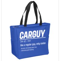 Funny Car Guy Definition Meaningful Gift Zip Tote Bag