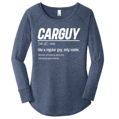 Funny Car Guy Definition Meaningful Gift Women's Perfect Tri Tunic Long Sleeve Shirt