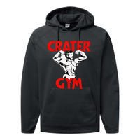 Funny Crater Gym Performance Fleece Hoodie