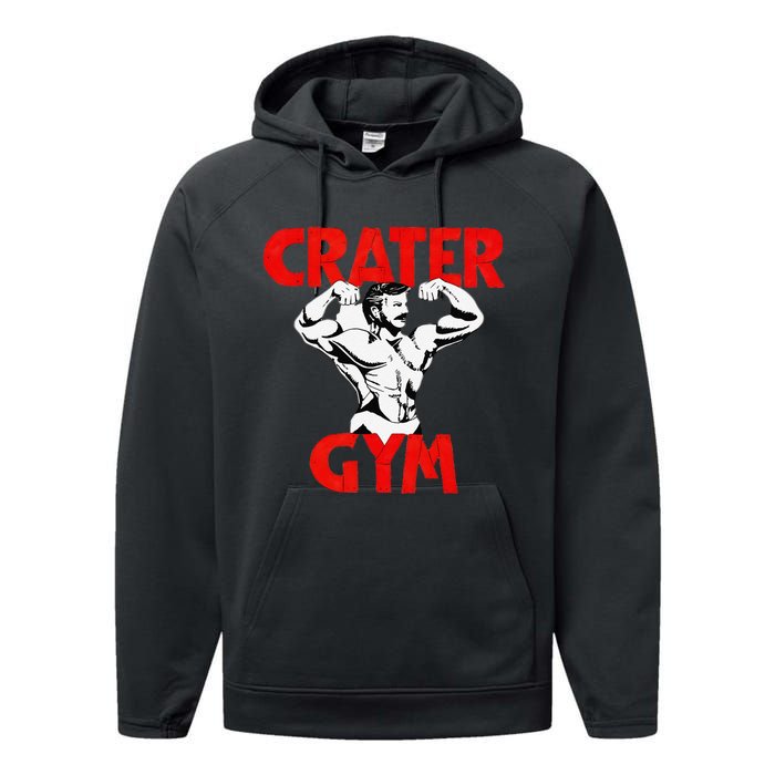 Funny Crater Gym Performance Fleece Hoodie