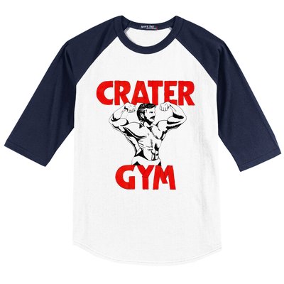 Funny Crater Gym Baseball Sleeve Shirt