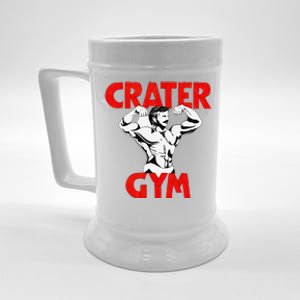 Funny Crater Gym Beer Stein