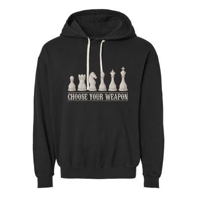 Funny Chess Gift For Chess Lover  Cool Player Garment-Dyed Fleece Hoodie