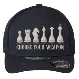 Funny Chess Gift For Chess Lover  Cool Player Flexfit Unipanel Trucker Cap