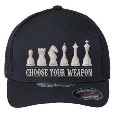 Funny Chess Gift For Chess Lover  Cool Player Flexfit Unipanel Trucker Cap