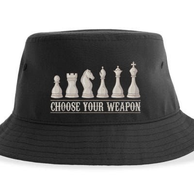 Funny Chess Gift For Chess Lover  Cool Player Sustainable Bucket Hat