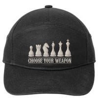 Funny Chess Gift For Chess Lover  Cool Player 7-Panel Snapback Hat