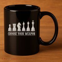 Funny Chess Gift For Chess Lover  Cool Player 11oz C Handle Ceramic Mug