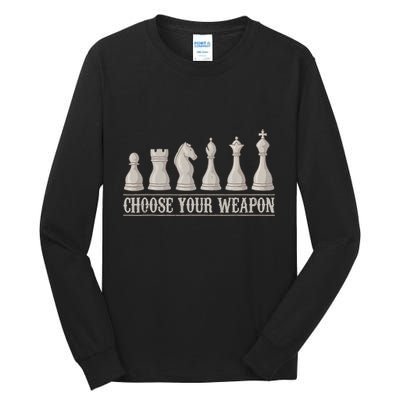 Funny Chess Gift For Chess Lover  Cool Player Tall Long Sleeve T-Shirt