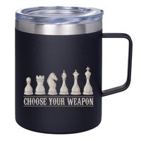 Funny Chess Gift For Chess Lover  Cool Player 12oz Stainless Steel Coffee Mug