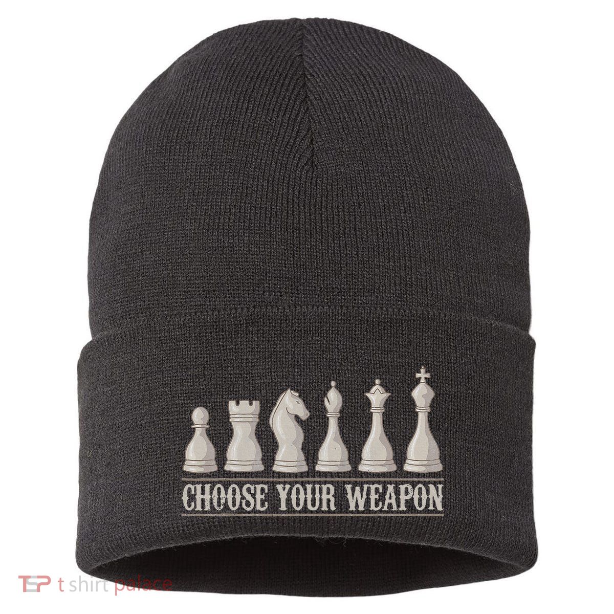 Funny Chess Gift For Chess Lover  Cool Player Sustainable Knit Beanie
