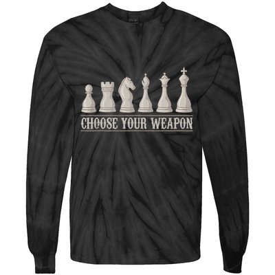 Funny Chess Gift For Chess Lover  Cool Player Tie-Dye Long Sleeve Shirt