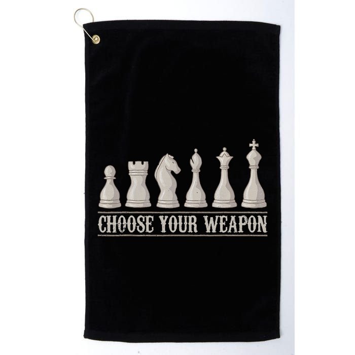 Funny Chess Gift For Chess Lover  Cool Player Golf Towel