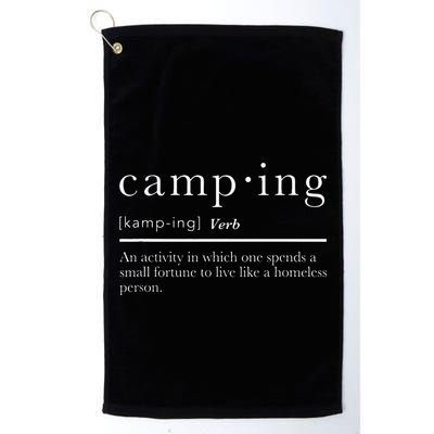 Funny Camping Gifts With Sayings For Campers Camp Definition Golf Towel