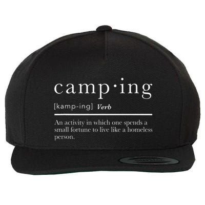 Funny Camping Gifts With Sayings For Campers Camp Definition Wool Snapback Cap