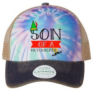 Funny Christmas Gift Son Of A Nutcracker Legacy Tie Dye Trucker Hat