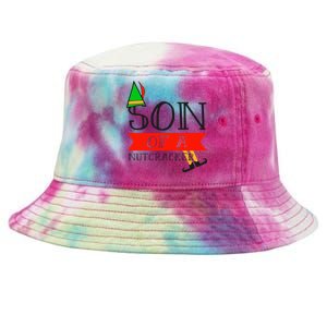 Funny Christmas Gift Son Of A Nutcracker Tie-Dyed Bucket Hat