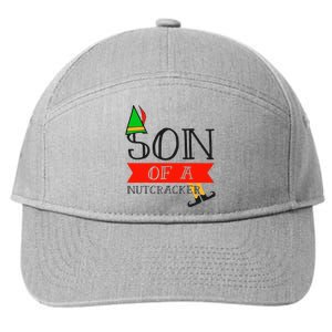 Funny Christmas Gift Son Of A Nutcracker 7-Panel Snapback Hat