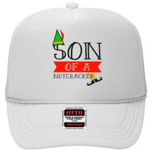 Funny Christmas Gift Son Of A Nutcracker High Crown Mesh Back Trucker Hat