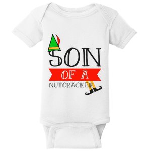 Funny Christmas Gift Son Of A Nutcracker Baby Bodysuit