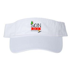 Funny Christmas Gift Son Of A Nutcracker Valucap Bio-Washed Visor